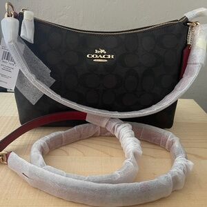 COACH CLARA SHOULDER BAG IN SIGNATURE CANVAS CF377